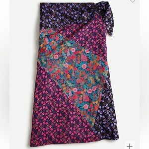 J Crew Tie-waist midi skirt in Liberty® mixed prints